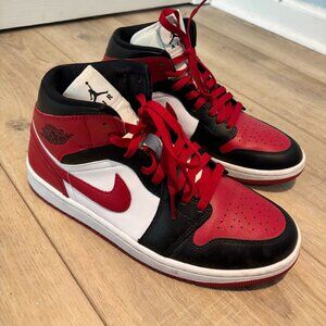 Red White and Black Jordans Worn Once